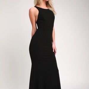Dream About You Black Backless Maxi Dress